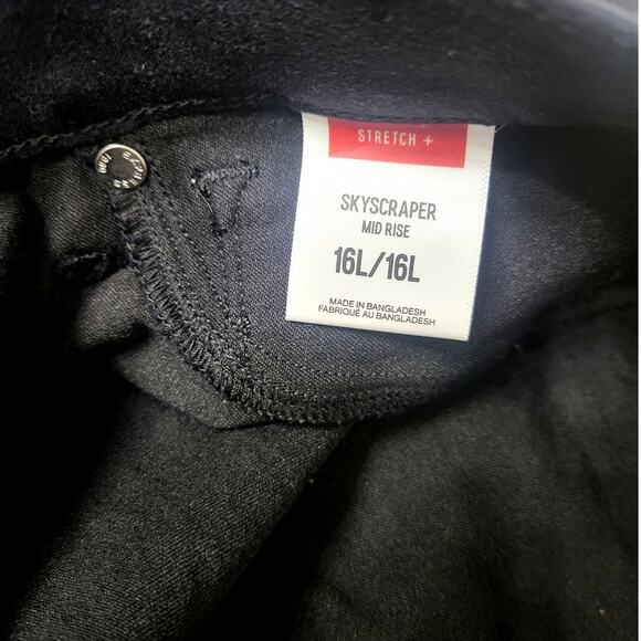 Express Black Wash Stretch Skyscraper Mid Rise - 16L - Picture 5 of 8